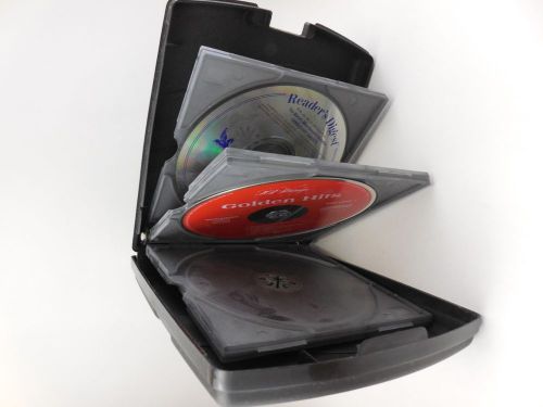 Hard Case for CD/DVDs.  Holds up to 6 Disks.   Three CD’s Included