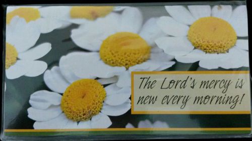 2015-2016 Pocket Planner Calendar Faith with White Flowers