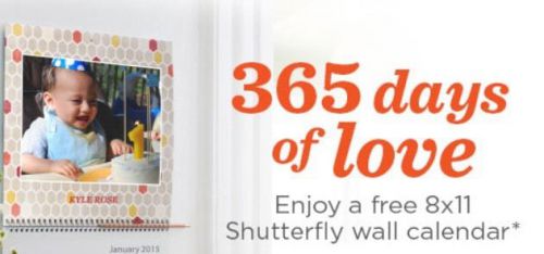 Shutterfly 8x11 Wall Calendar