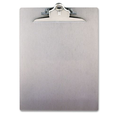 Saunders Aluminum Clipboard High Capacity Clip 1&#034;Capacity Holds 8 1/2x12 Silver