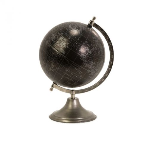 IMAX Moonlight Globe w/Nickel Finish Stand 73023 Desk Accessories 13&#034;h x 9&#034;d NEW