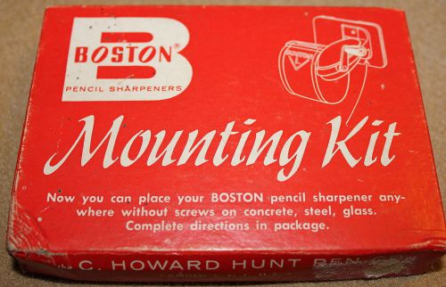 Vintage boston pencil sharpeners mounting kit new old stock in box made in usa for sale