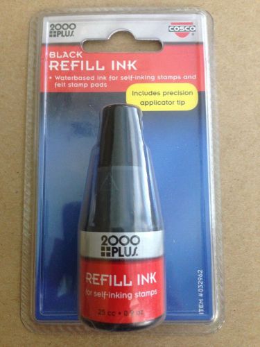 REFILL INK BLACK COSCO 2000 Plus Self Inking Stamps NIP Fluid Office