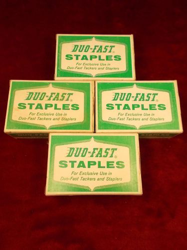 #1 of 16, lot of new old stock duo-fast staples, 1 box of 5000 1/4&#034; no. 508-cf for sale