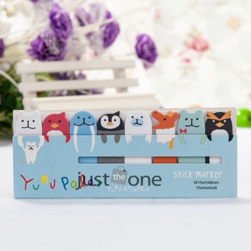 Cute polar bear pattern todo stick marker tips post-it notes memo 365 series #3 for sale