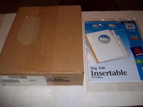 Avery Dennison Ave-11122 Big Tab Insertable Divider-Box of 36 packs of 5 shts