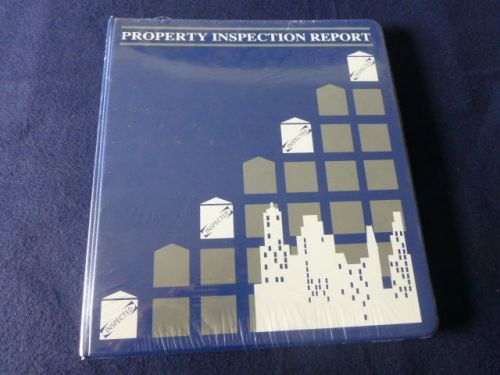 INSPECTION REPORT- PROPERTY INSPECTION REPORT BINDER- NEW-L@@K- NEW