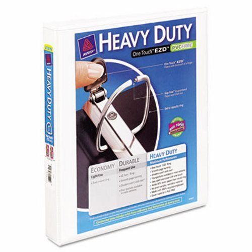 Avery Nonstick Heavy-Duty Reference View Binder, 1&#034; Capacity, White (AVE79199)