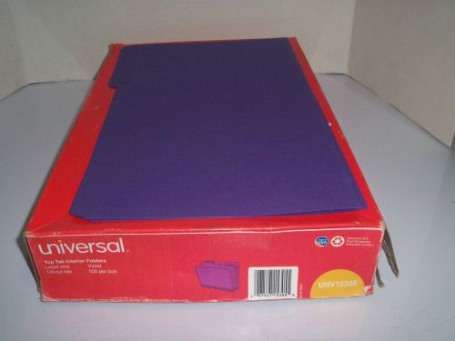 100 Universal Recycled Interior File Folders UNV15305