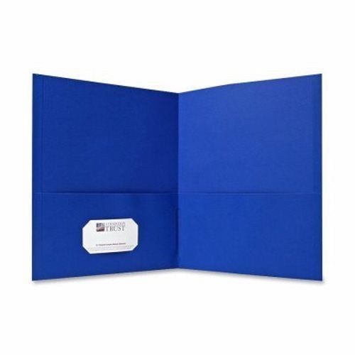 Sparco Double Pocket Portfolio, 125 Sheet Cap., 25/BX, Light Blue (SPR71436)