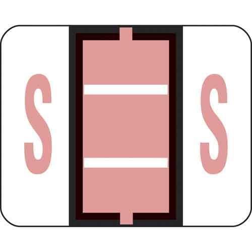 Smead BCCR Bar Style Color Coded Labels - Rolls Letter S
