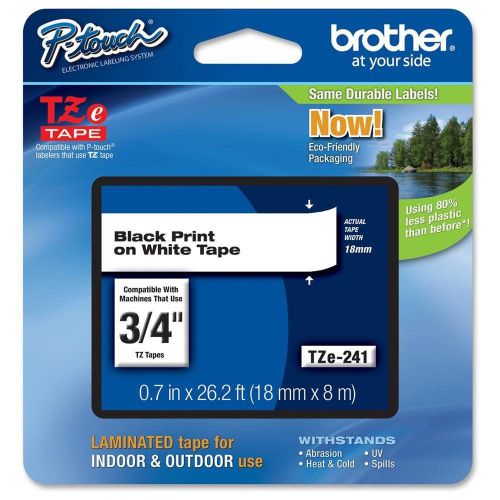 Brother tz lettering label tape tze-241 for sale