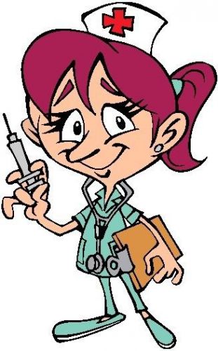 30 Custom Cartoon Nurse Personalized Address Labels