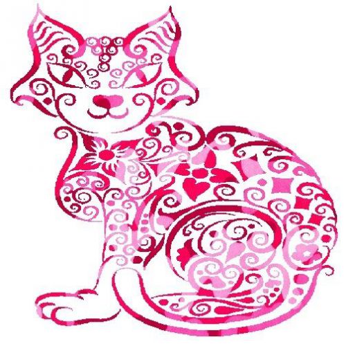 30 Custom Pink Camo Cat Personalized Address Labels