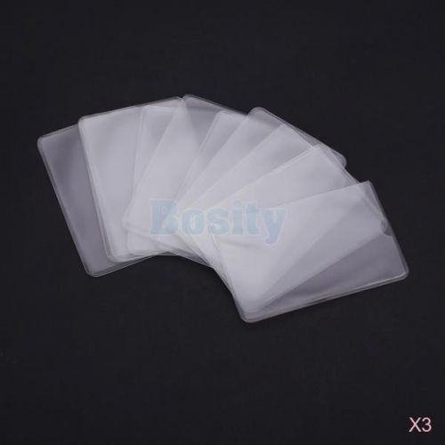 30pcs Card Soft Plastic Clear Sleeves Protector Case Bag Holder Anti Scratch