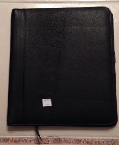 NWT men or woman&#039;s black business padfolio with flap pockets MSRP $34.99