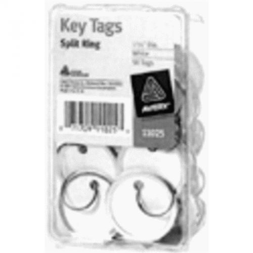50pk 1-1/4&#034; key ring avery round metal rim key tag new for sale