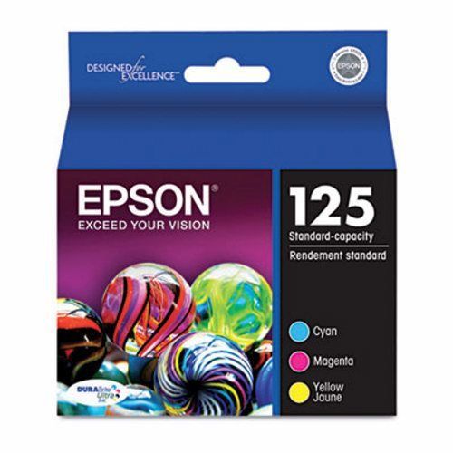 Epson T125520 (125) Ink, Cyan, Magenta, Yellow 3/Pk (EPST125520)