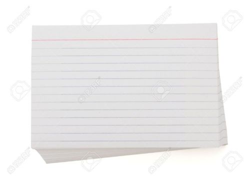 100 Lined Index cards 04542