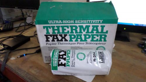 Box of 6 Rolls Labelon Green Label R-314 Thermal Fax Paper Sealed / T1B3