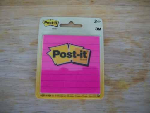 3M Post-it 3&#034; x 3&#034; inch Sticky Note Pad, 3 Colors Pad, 150 Sheets brand new item