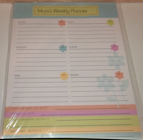 Mom&#039;s Weekly Magnetic Note List Pad 8&#034; x 6&#034; Planner