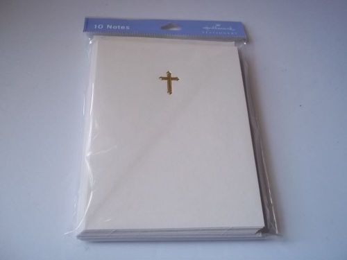 Cross design blank cards and envelopes (10). Made in the USA. New.