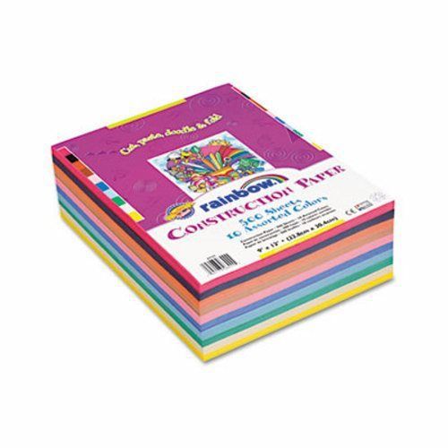 Pacon Value Construction Paper, 45 lb, 9 x 12, Assorted, 500 Sheets (PAC6555)