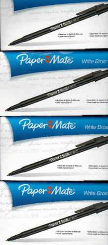 6 Boxes_New_60 CT Paper Mate Black M Ball Point Pens_46214