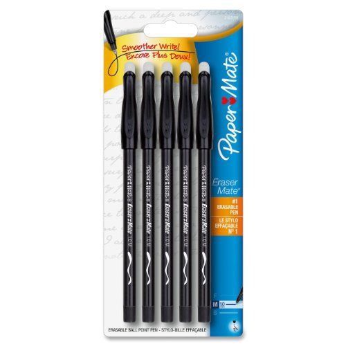 Paper mate erasermate ballpoint pen - medium pen point type - blue (3150458pp) for sale