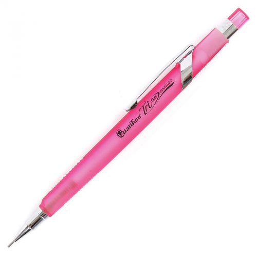 Automatic clutch / mechanical pencil 0.5 mm quantum tri neon qm-223 - pink for sale