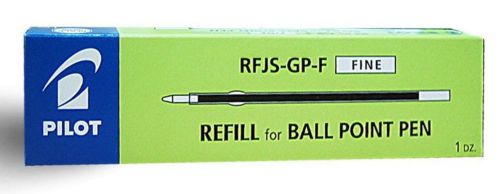 Pilot RFJS-GP-F Fine Refill for Ball Point Pen Black 12 pcs / Box