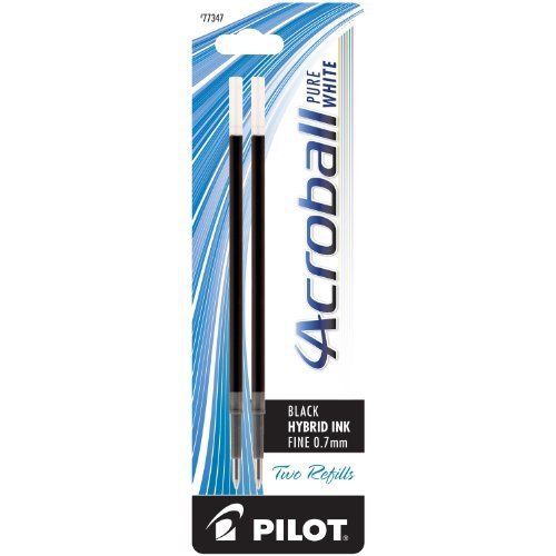 Pilot 77347 Refill For Acroball Pens, Black, Fine, 2/pk