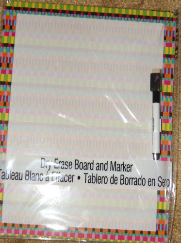 NEW Multi - Color Magnetic Dry Erase Board w/ Pen - 9&#034; X 12 &#034;