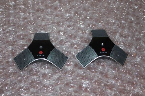 2 Polycom Table Microphone Array Pods For Soundstructure &amp; HDX Video Conference