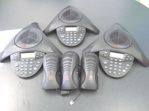Polycom soundstation 2 speaker phones 2201-16200-601 power supply (lot of 3) for sale