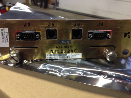Nortel Meridian NT8D22AC SYS MON System Monitor Monitoring Card