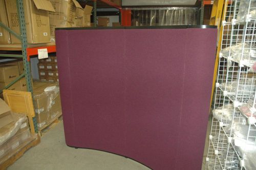 Portable magnetic trade show exhibit pop up display w/ carrying case  (wine) for sale