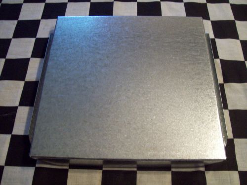 3 NEW - 8 X 8 INCH HVAC DUCT WORK END CAP GALVANIZED SHEET METAL BUILDING SUPPLY