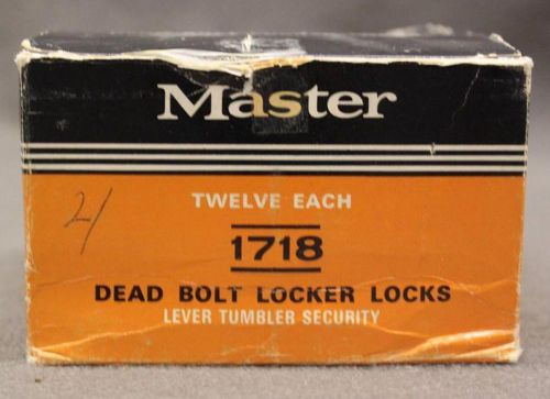 12 NEW Master 1718 Dead Bolt Locker Locks &amp; 2 keys each