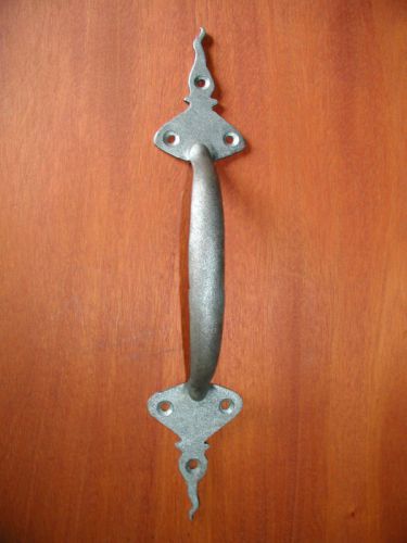 Colonial Suffolk,Bean/Flame Tip Door Pull,Handle,forged by Blacksmith