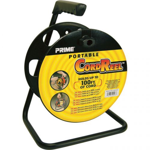 Prime Wire &amp; Cable Portable Cord Reel w/Metal Stand-#CR003000