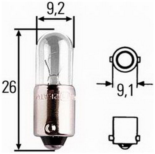 HELLA H83050051 T2 Series 4 Watt 24 V Incandescent Bulb