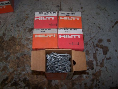 (500) NEW FASTENERS HILTI UNIVERSAL NAIL DN-32-P8 POWDER ACTUATED CONCRETE STUD