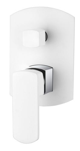 Cee jay high quality exclusive range bath &amp; shower wall mixer + diverter - white for sale
