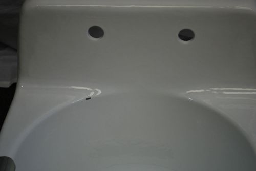 American Standard 7695.008.020 Akron Service Sink  8-Inch w/ Rim Guard white