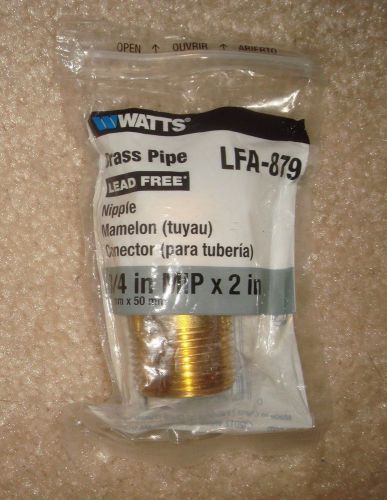 new Watts brass pipe LFA 879 3/4 &#034; MIP 2&#034;