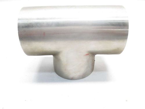 New tri clover sanitary stainless tri-weld 304 2-1/2 in tee fitting d438430 for sale
