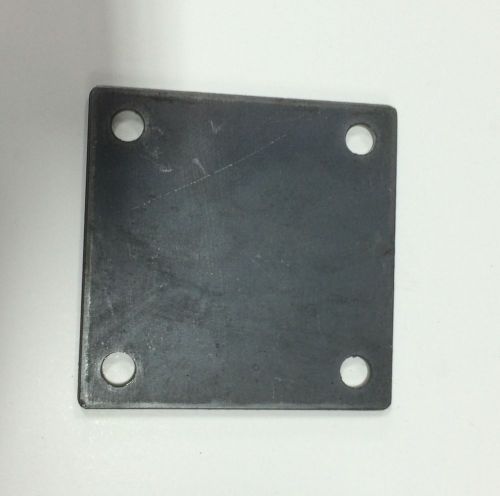 PRE-DRILLED STEEL BASE PLATE 4&#039;&#039; x 4&#039;&#039; x 1/4&#039;&#039;