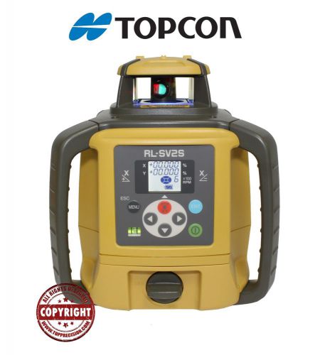 Topcon rl-sv2s dual slope self-leveling rotary grade laser level for sale